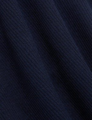 CREW NECK TANK TOP WITH RIB | NAVY