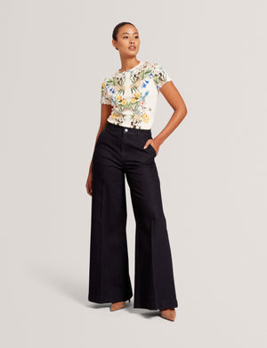 ALLOVER FLORAL T-SHIRT | WHITE