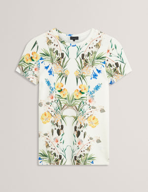 ALLOVER FLORAL T-SHIRT | WHITE