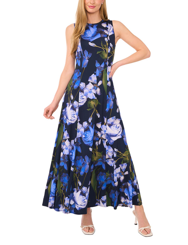 SLEEVELESS MAXI DRESS | NAVY