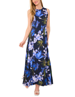 SLEEVELESS MAXI DRESS | NAVY