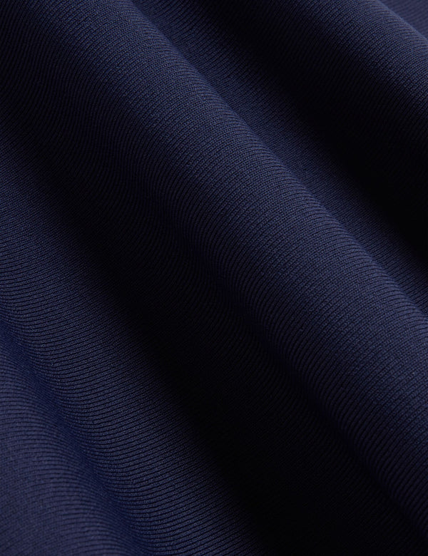 FLARE SHORT SLEEVE CREW NECK MINI DRESS | NAVY