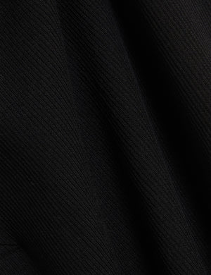 MAXI SKIRT WITH RIB | BLACK