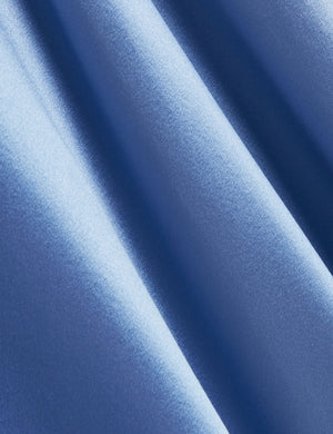 MIDI SILK SLIP DRESS | MID-BLUE