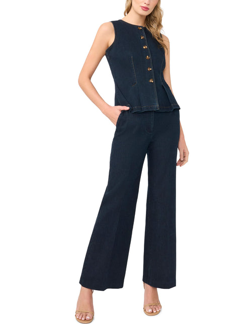Ted Baker Dark Rinse Smart Wide Leg Jeans
