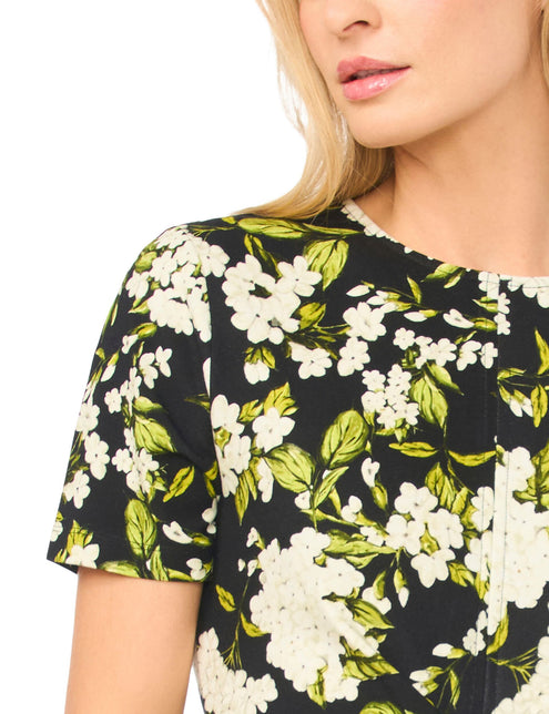 Ted Baker Floral Twist Front Knitted Midi Dress