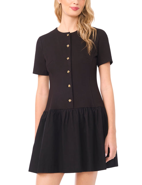 Ted Baker Tailored Drop Waist Buttoned Mini Dress