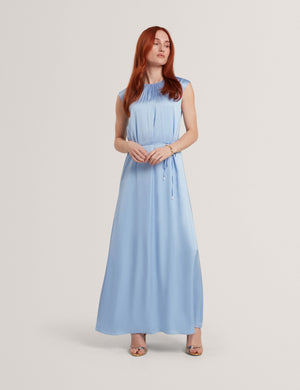 Ted Baker Satin Gathered Neck Maxi Dress