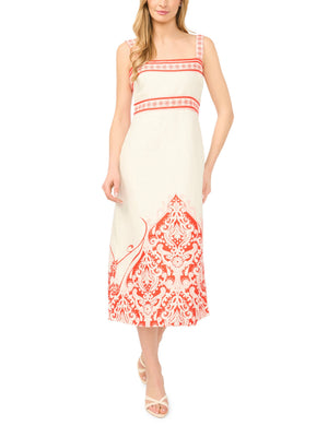 Ted Baker Printed Detail Strappy Linen Sundress