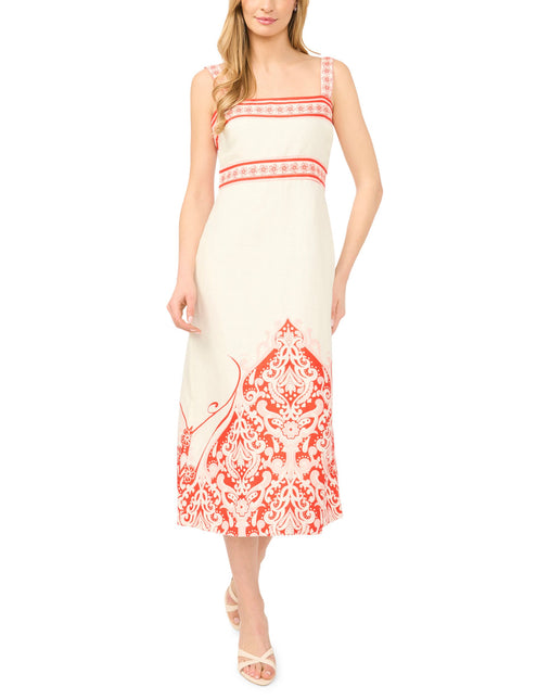 Ted Baker Printed Detail Strappy Linen Sundress