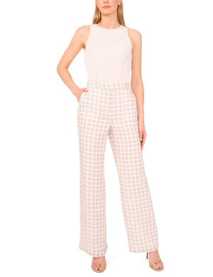 HIGH-WAISTED STRUCTURED PANT | IVORY
