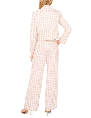 CROPPED STRUCTURED POCKET DETAIL JACKET | IVORY