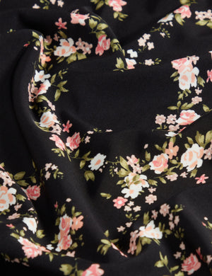 ALLOVER FLORAL T-SHIRT | BLACK