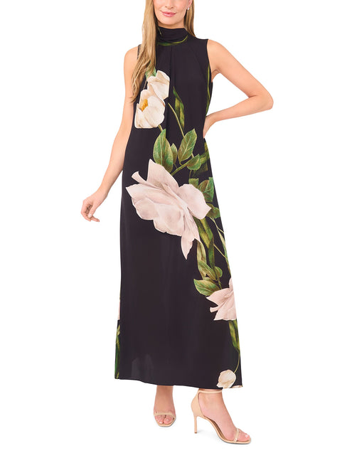 SLEEVELESS BOW TIE MAXI DRESS | BLACK