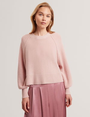 Ted Baker Merino Wool Knit Balloon Sleeve Jumper