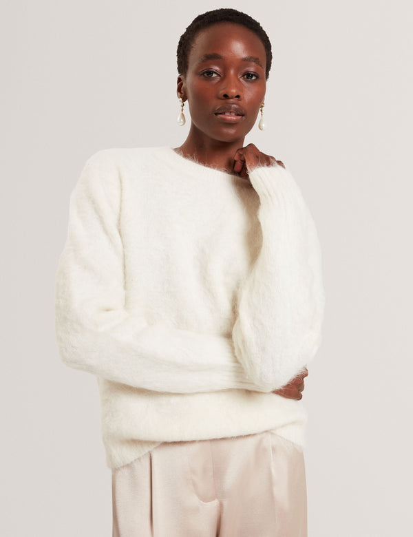 Ted Baker Brushed Alpaca Wool Relaxed Jumper