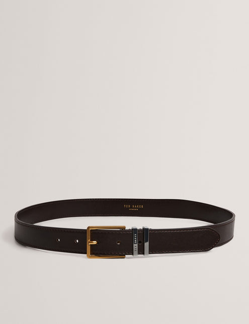 Ted Baker Mixed Metal Hardware Leather Belt