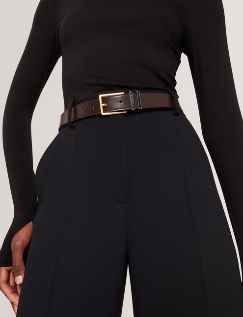 Ted Baker Mixed Metal Hardware Leather Belt