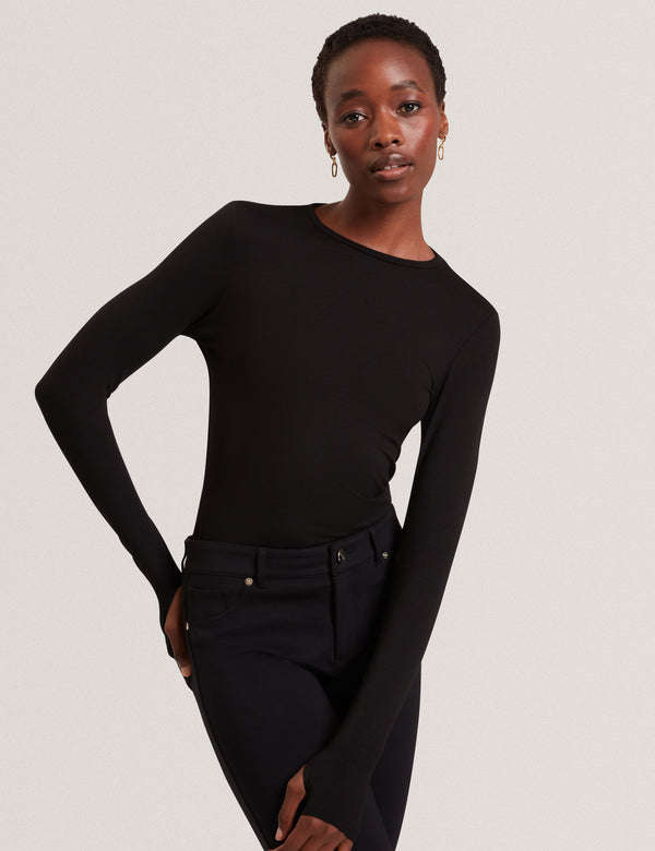 Ted Baker Soft Jersey Fitted Long Sleeve Top