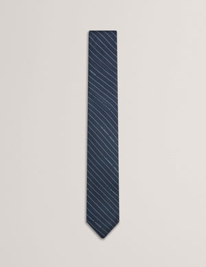 Ted Baker Logo Pinstripe Woven Silk Tie