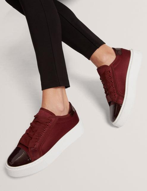 Ted Baker Satin Ribbon Lace Platform Trainers