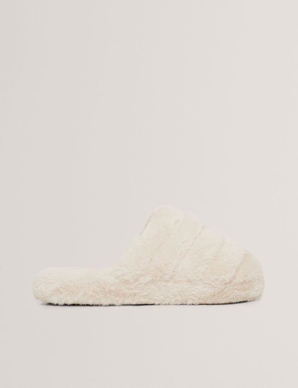 Ted Baker Plush Faux Fur Mule Slippers