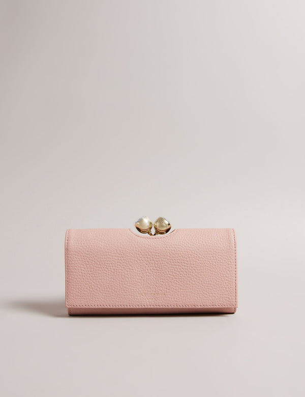 Ted Baker Large Bobble Clasp Leather Bifold Purse
