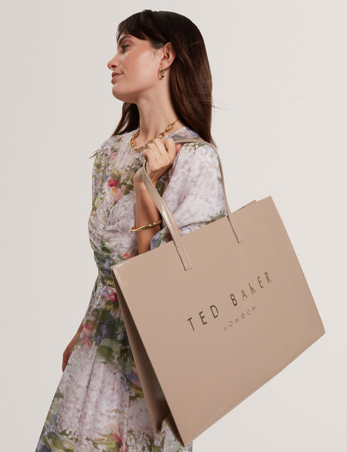 Ted Baker Crinkled PU Oversized Icon Tote Bag