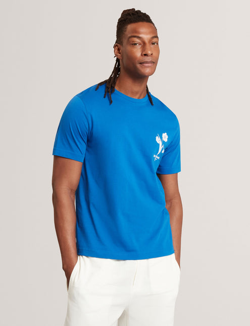 Ted Baker Floral Logo Graphic Cotton T-Shirt