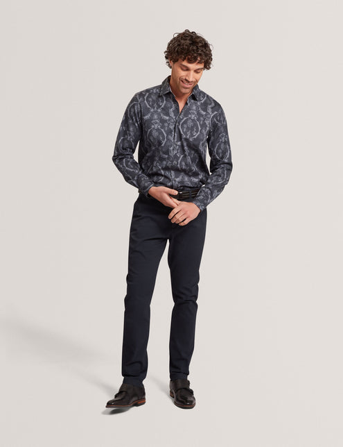 Ted Baker Botanical Lace Cotton Stretch Shirt