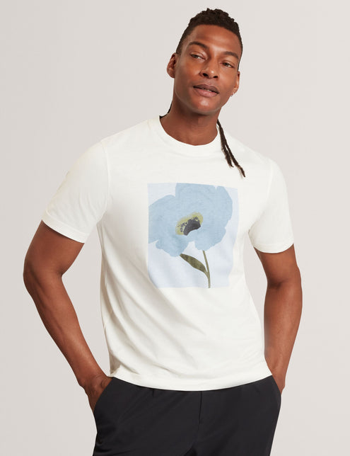 Ted Baker Floral Box Graphic Cotton T-Shirt