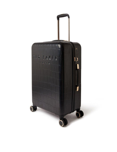 Ted Baker Croc Texture 4-Wheel Hard Shell Medium Suitcase