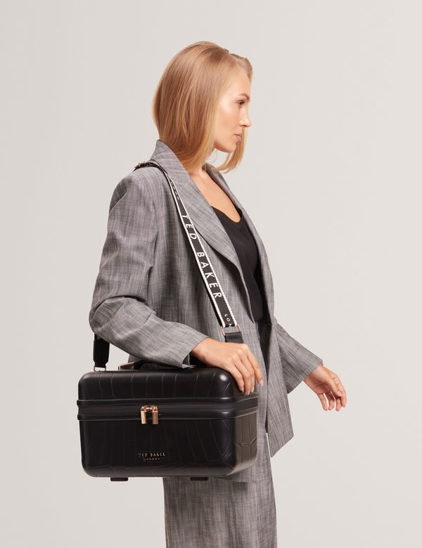 Ted Baker Croc Texture Icon Vanity Travel Case