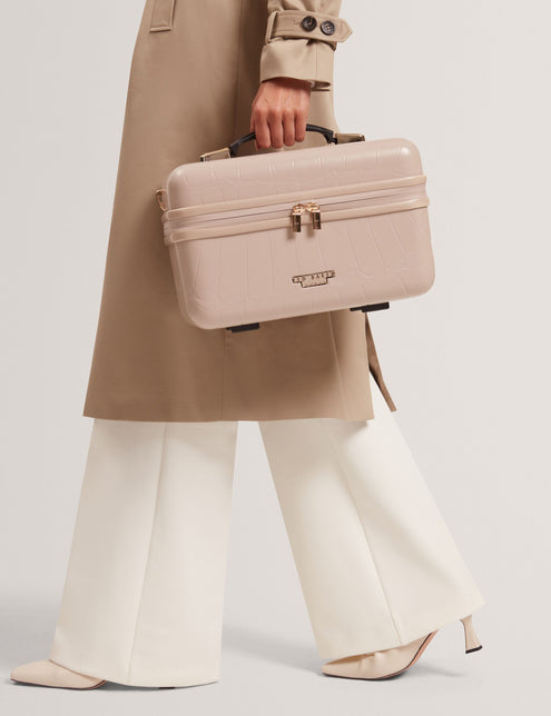 Ted Baker Croc Texture Icon Vanity Travel Case