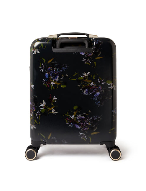 Ted Baker Dark Floral 4-Wheel Hard Cabin Suitcase