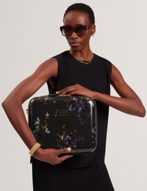 Ted Baker Dark Floral Print Vanity Travel Case