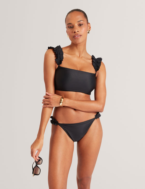 Ted Baker Ruffled Strap Bandeau Bikini Top