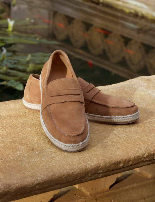 Ted Baker Suede Espadrille Penny Loafers