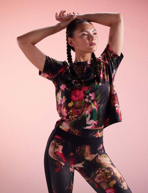 Ted Baker Floral Print Quick Dry Training T-Shirt