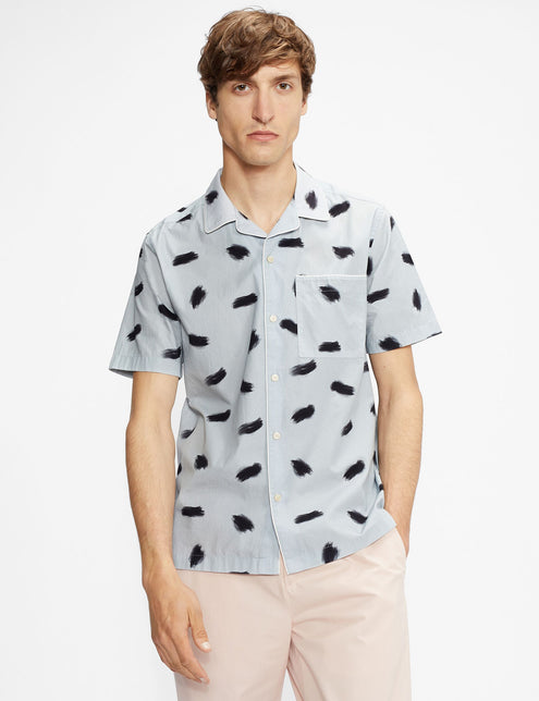 PRINTED SHIRT | LT-BLUE