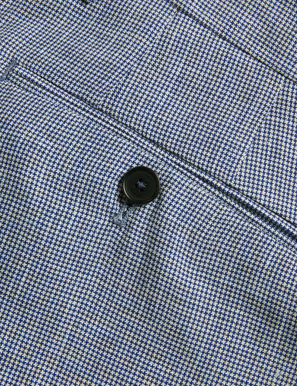 SLIM PUPPYTOOTH TROUSERS | BLUE