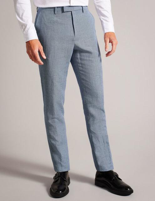 SLIM PUPPYTOOTH TROUSERS | BLUE