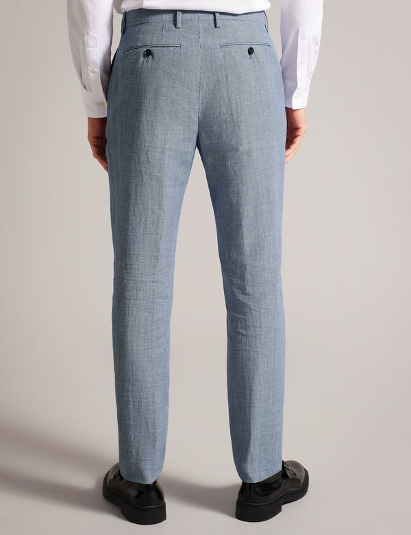 SLIM PUPPYTOOTH TROUSERS | BLUE