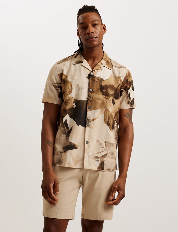 Ted Baker Short Sleeve Relaxed Floral Print Shirt