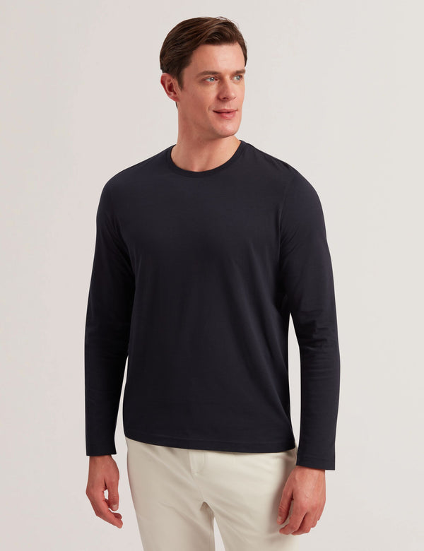 Ted Baker Regular Fit Long Sleeve Cotton T-Shirt