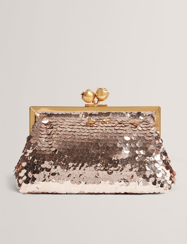Ted Baker Sequin Rose Clasp Clutch Bag