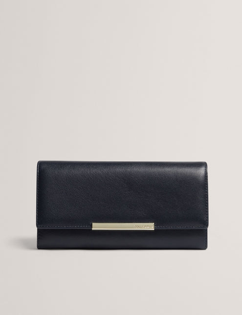Ted Baker Bar Detail Leather Large Bifold Purse