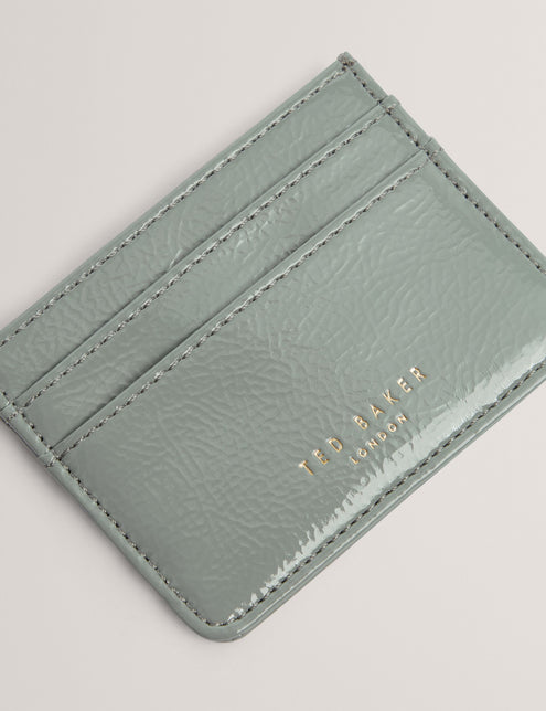 Ted Baker Crinkled Patent PU Leather Card Holder