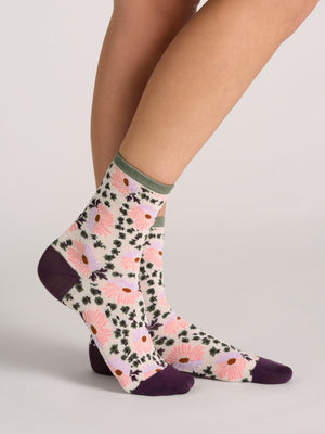 ROBE À FLEURS | IVOIRE