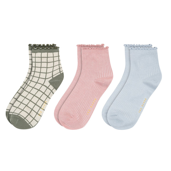 RUFFLE ANKLET | DK-GREEN